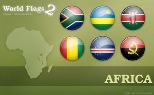 Флаги африканских стран png