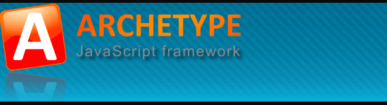 Archetype JavaScript Framework - screen shot.